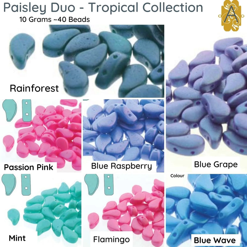 Paisleyduo, 10g., Tropical Collection, 7 Colors - The Argus Collection