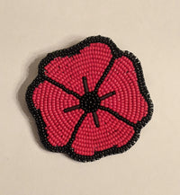 Beaded Poppy Brooch Kit, with Video Tutorial, for Remembrance Day - The Argus Collection