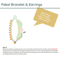 Pakal Bracelet & Earrings Pattern by Deborah Hodoyer