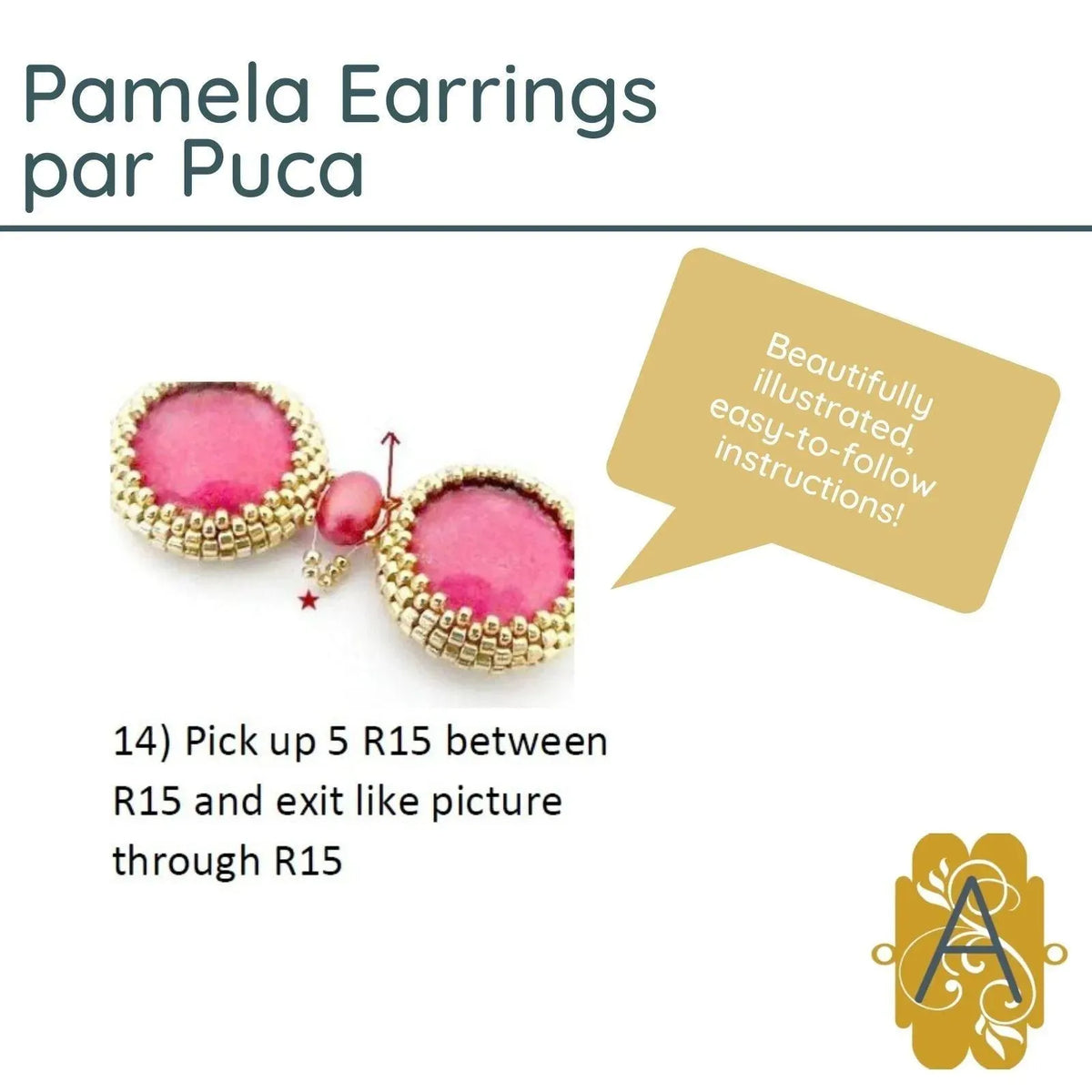 Pamela Bracelet Pattern par Puca - The Argus Collection