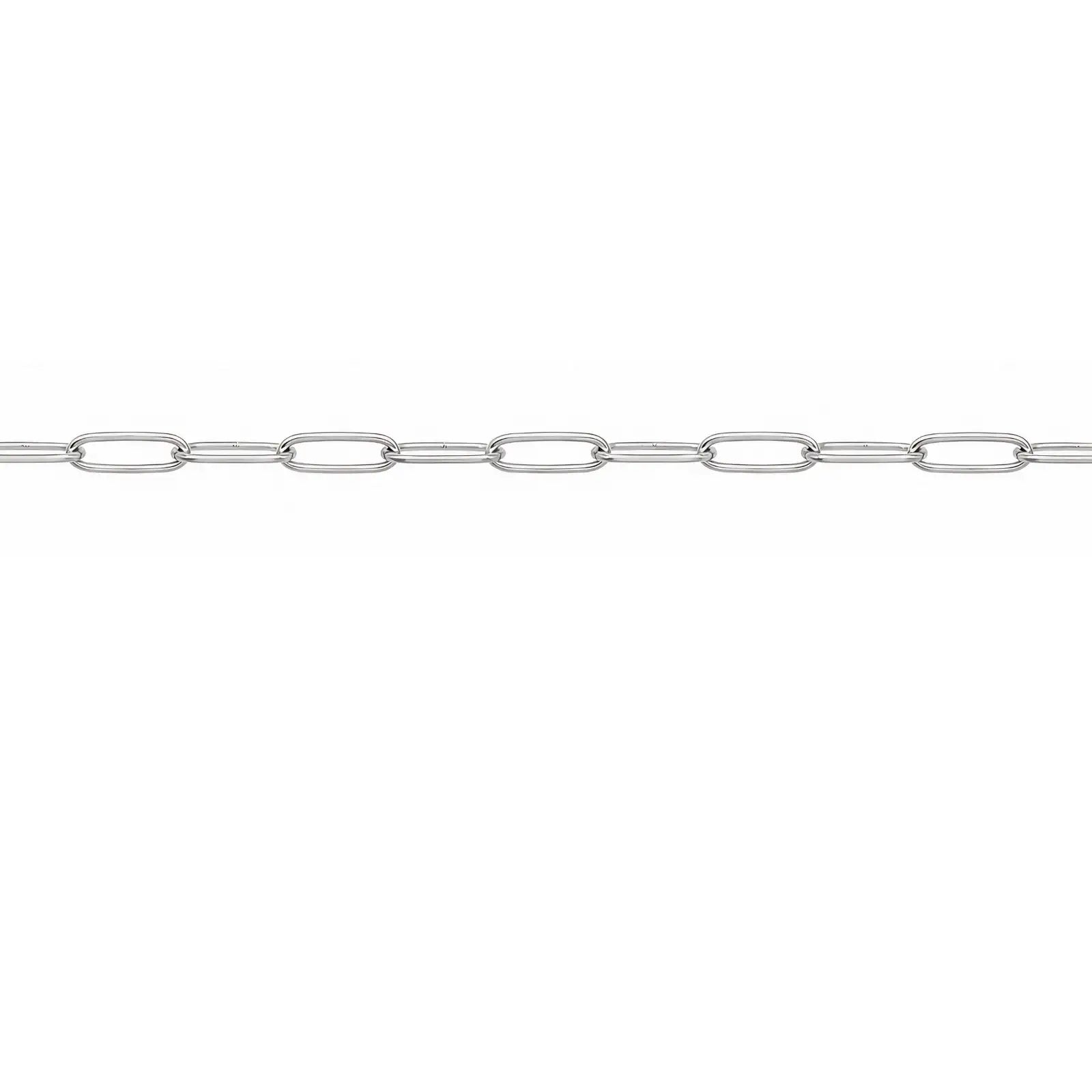 PaperclipEuroChainSilverPlate-Example - The Argus Collection