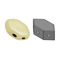 Paros Beads Ivory Ceramic Look
