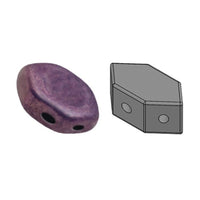 Paros Beads Mix Amethyst Gold Ceramic Look