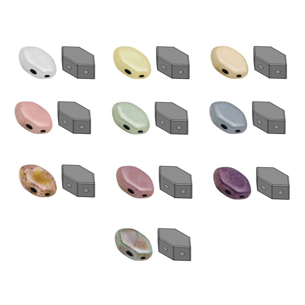 Paros Beads Ceramic Look Collection