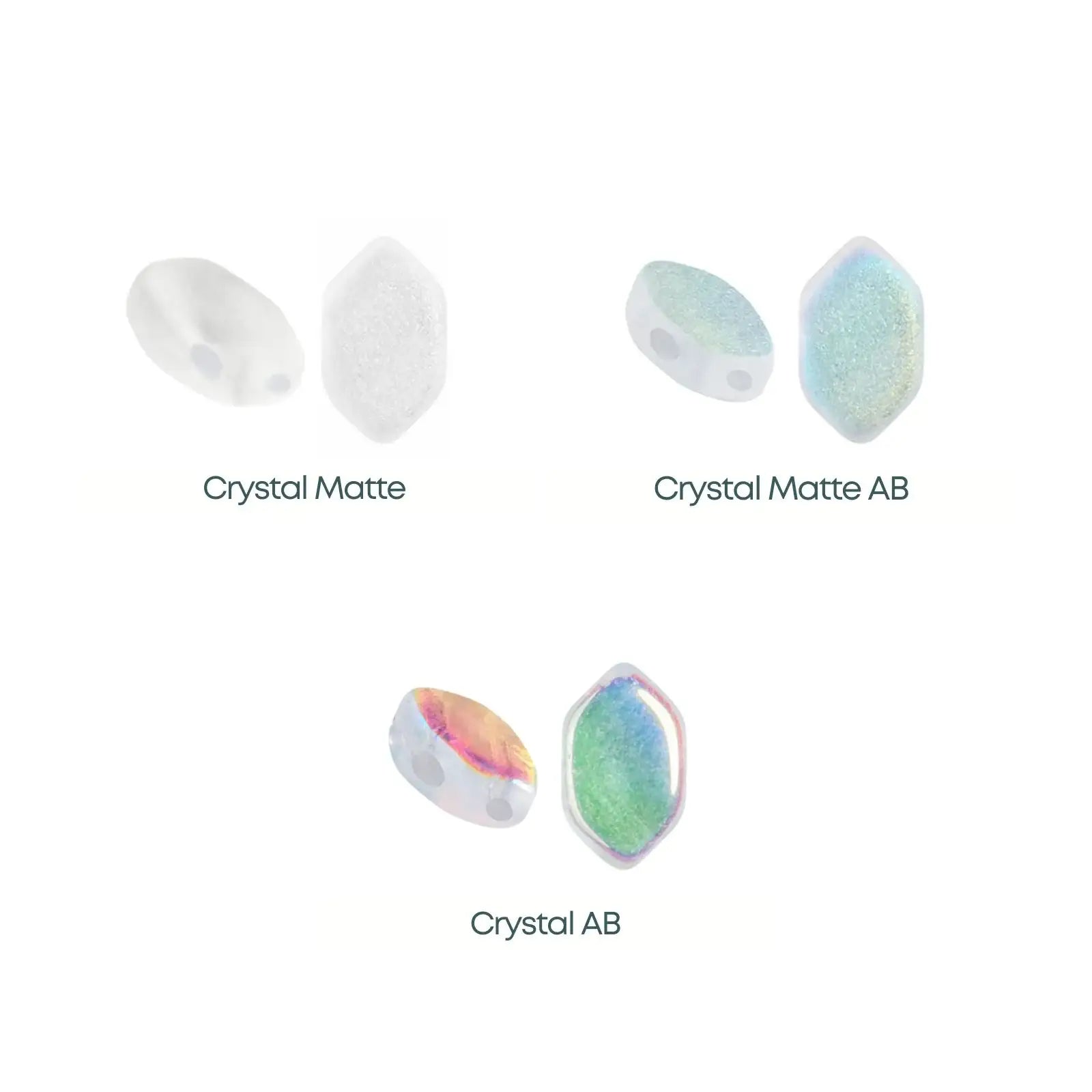 Paros Beads par Puca, Crystal, 5g - The Argus Collection