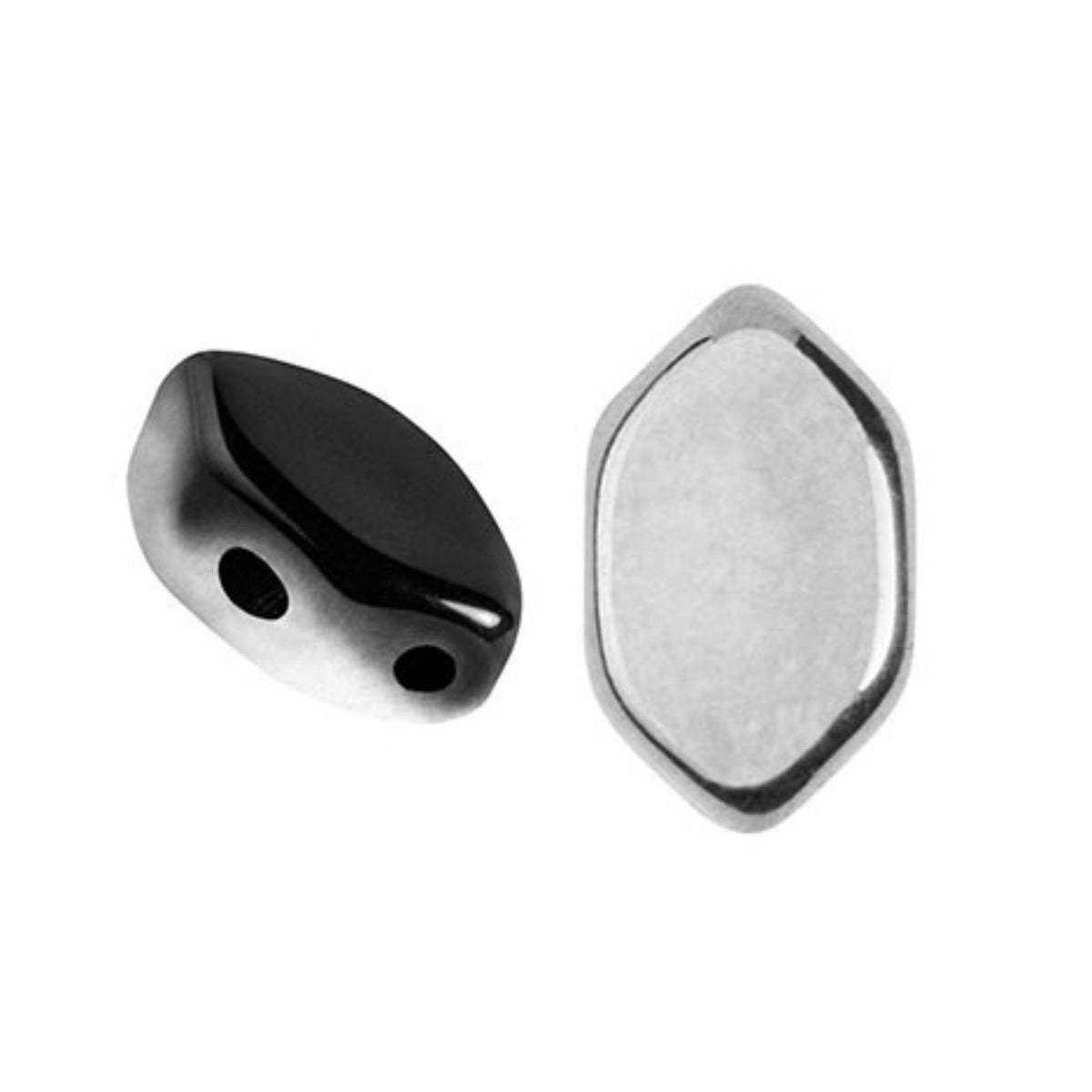 Paros Beads Jet Silver