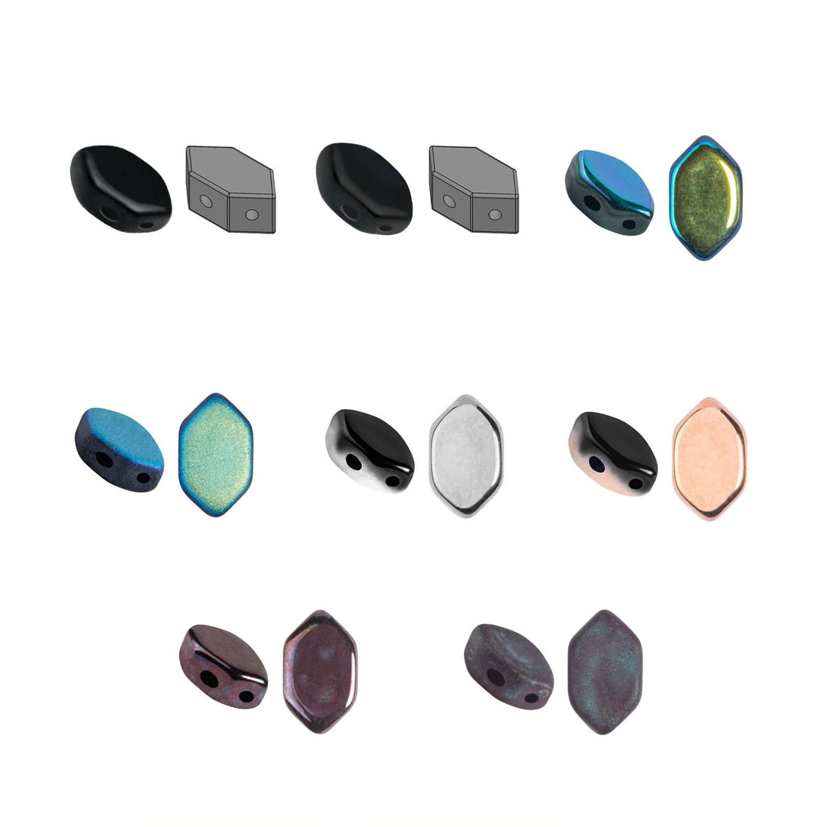 Paros Beads Jet Collection