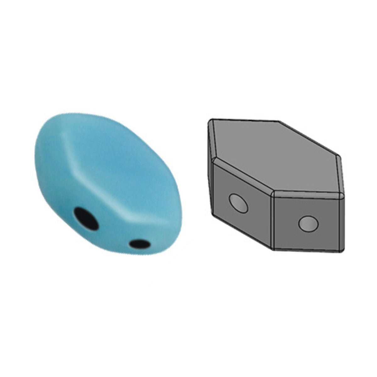 Paros Beads Opaque Aqua