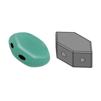 Paros Beads Opaque Green Turquoise