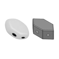 Paros Beads Opaque White