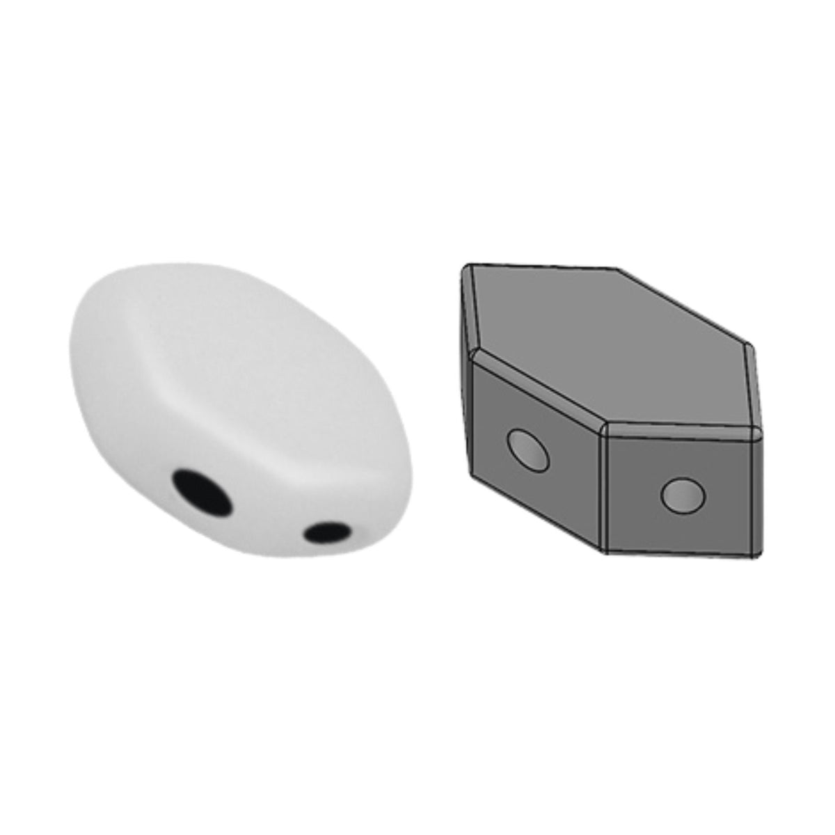 Paros Beads Opaque White
