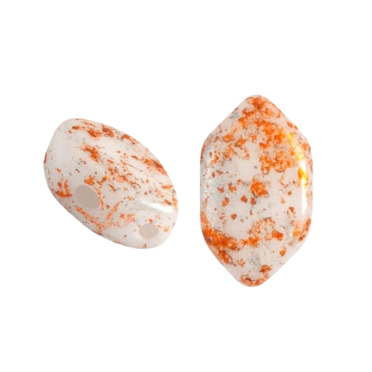 Paros Beads Opaque White Tweedy