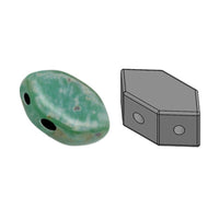 Paros Beads Green Turquoise Picasso