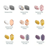 Paros Beads par Puca, White, 5g - The Argus Collection