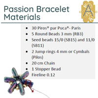 Passion Bracelet Pattern par Puca - The Argus Collection