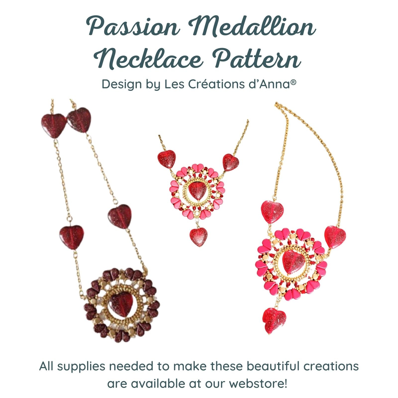 Passion Medallion Necklace Pattern