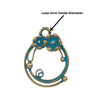 Fancy Patina Flower Toggle Clasp - The Argus Collection