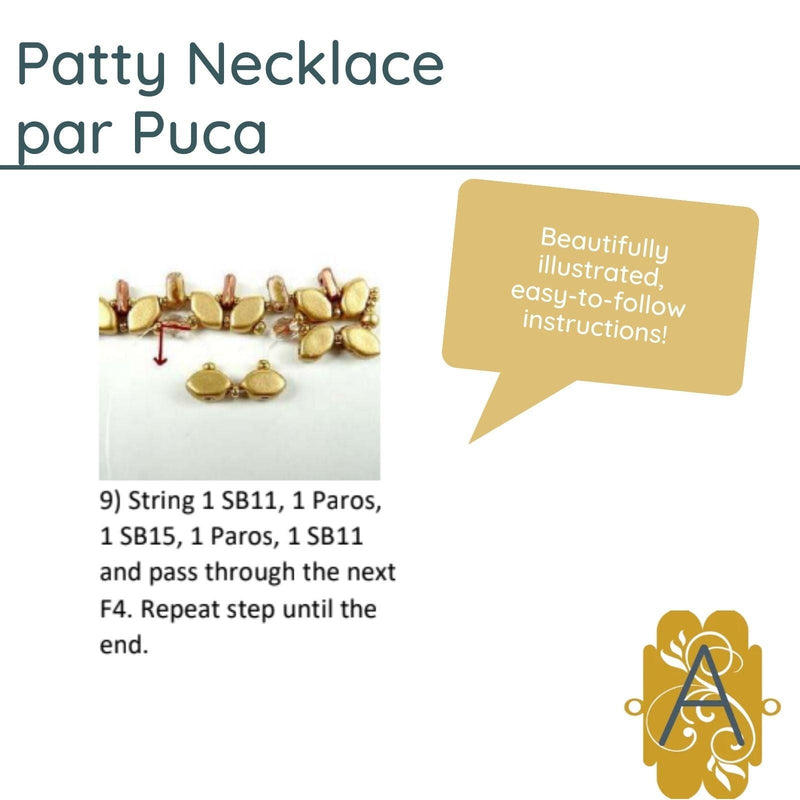 Patty Necklace Pattern par Puca - The Argus Collection