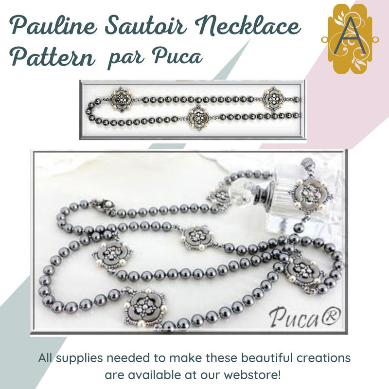 Pauline Sautoir Necklace Pattern par Puca - The Argus Collection