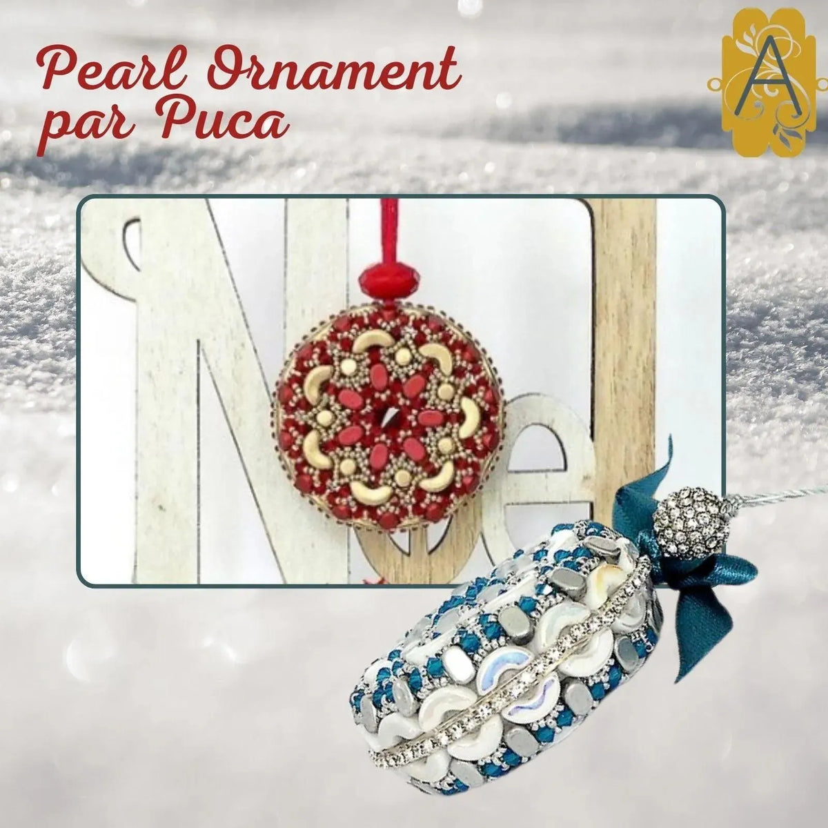 Pearl Ornament Pattern par Puca - The Argus Collection