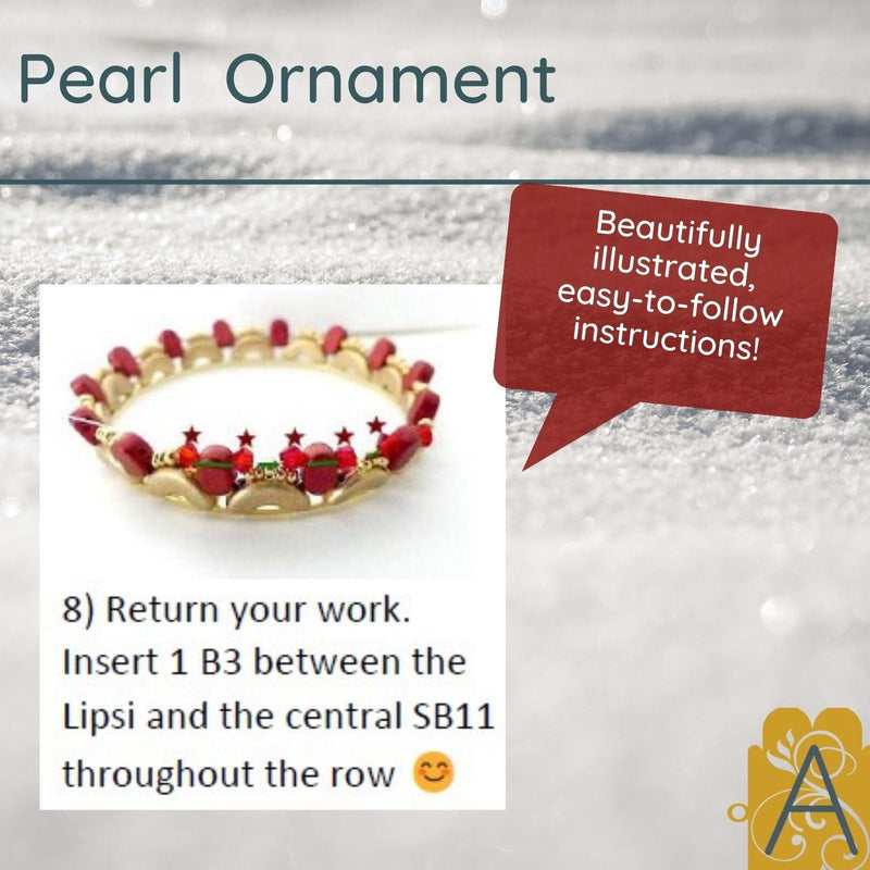 Pearl Ornament Pattern par Puca - The Argus Collection