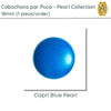 Cabochons par Puca, 18mm, Pearl II Collection, 10 Colors - The Argus Collection
