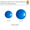 Cabochons par Puca, 18mm or 25mm, Pearl II Collection, 10 Colors - The Argus Collection