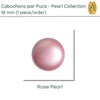 Cabochons par Puca, 18mm, Pearl Collection, 6 Colors - The Argus Collection