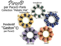 Piros Beads par Puca, New Metallic Matte, 5g & 20g