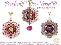 Vice Versa 2-Sided Pendant Pattern par Puca® - The Argus Collection