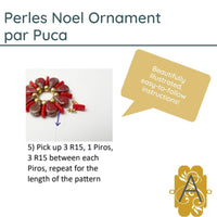 Perles Noel Ornament Pattern par Puca - The Argus Collection