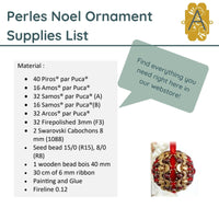 Perles Noel Ornament Pattern par Puca - The Argus Collection