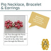 Pia Necklace, Bracelet & Earrings Pattern Par Puca - The Argus Collection