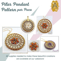 Pilar Pendant Pattern par Puca - The Argus Collection