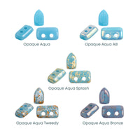 Piros Beads par Puca, Opaque Aqua, 5g & 20g