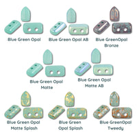 Piros Beads par Puca, Blue Green Opal, 5g