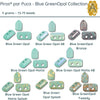 Piros® par Puca®, Blue Green Opal Collection, 5g. ~72-75 Beads - The Argus Collection