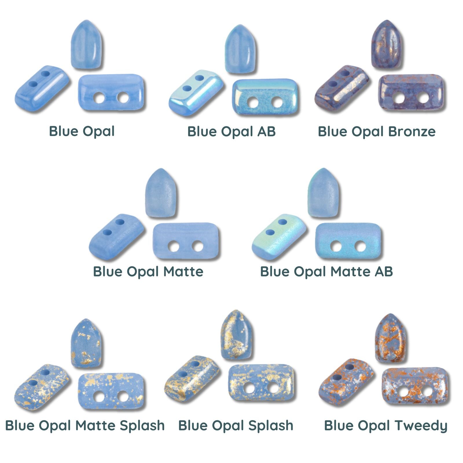 Piros Beads par Puca, Blue Opal, 5g