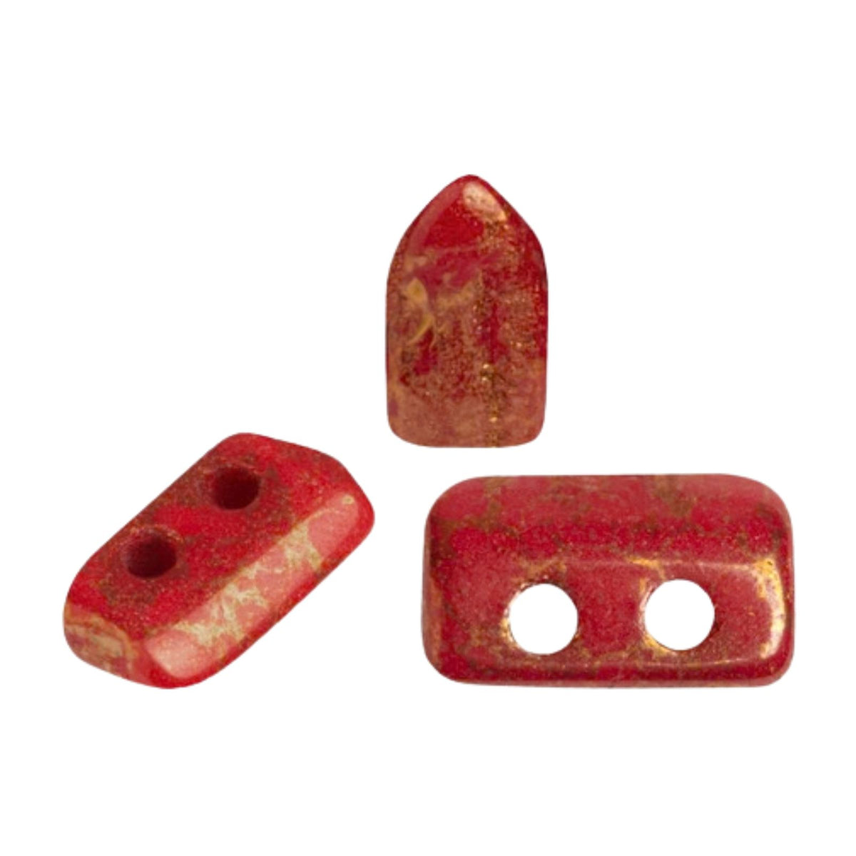 Piros Beads Coral Red Bronze 