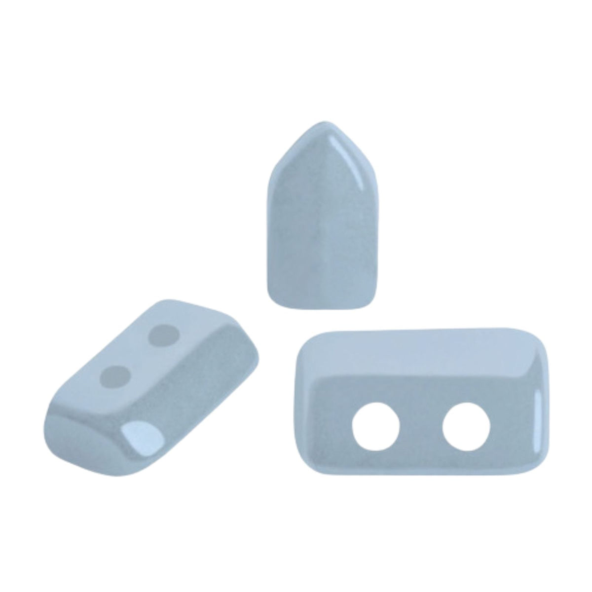 Piros Beads Opaque Blue Ceramic Look 