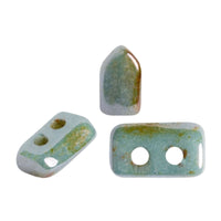 Piros Beads Opaque Mix Blue Green Ceramic Look 