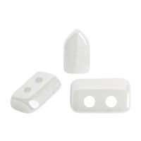 Piros Beads Opaque White Ceramic Look 