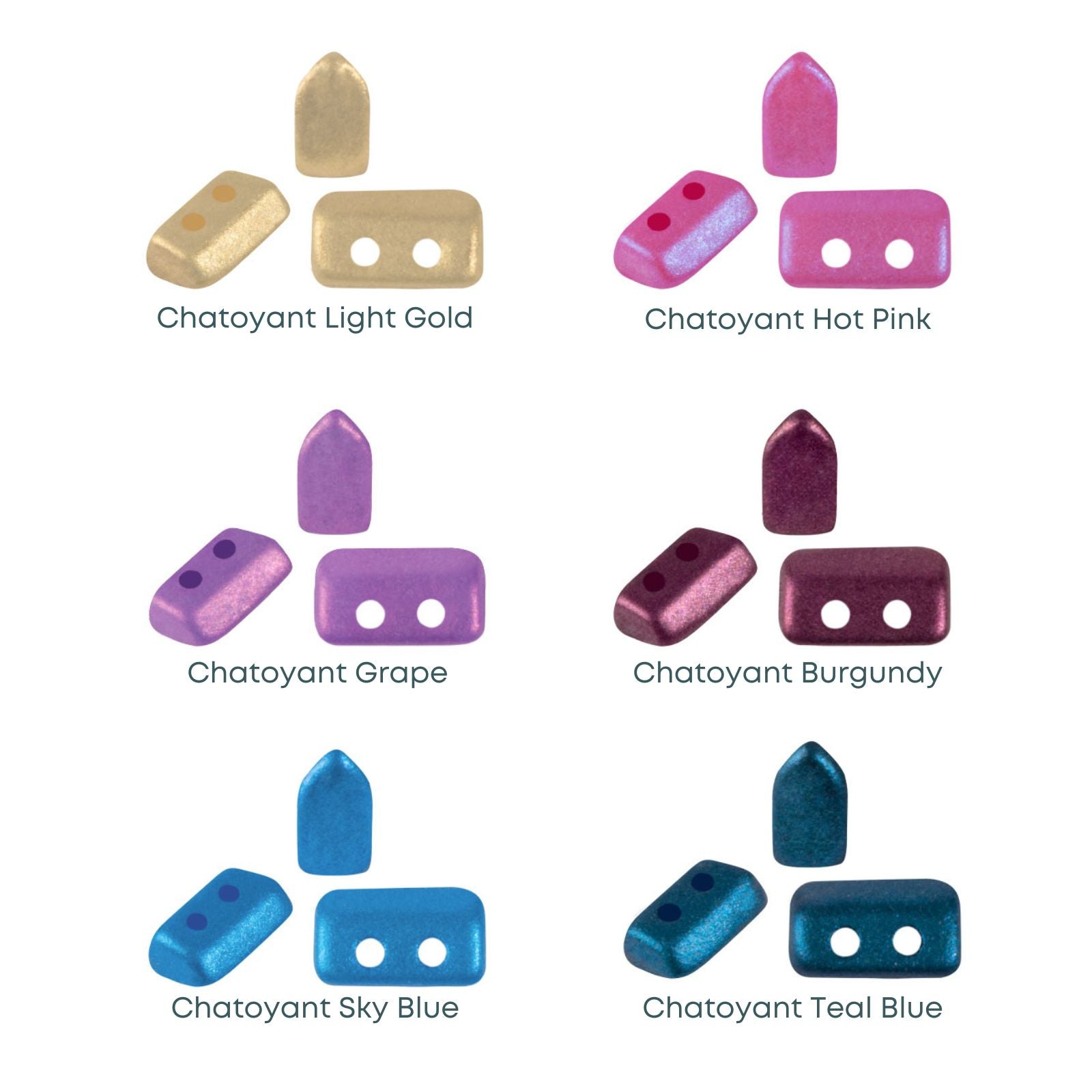 Piros Beads par Puca, Chatoyant, 5g