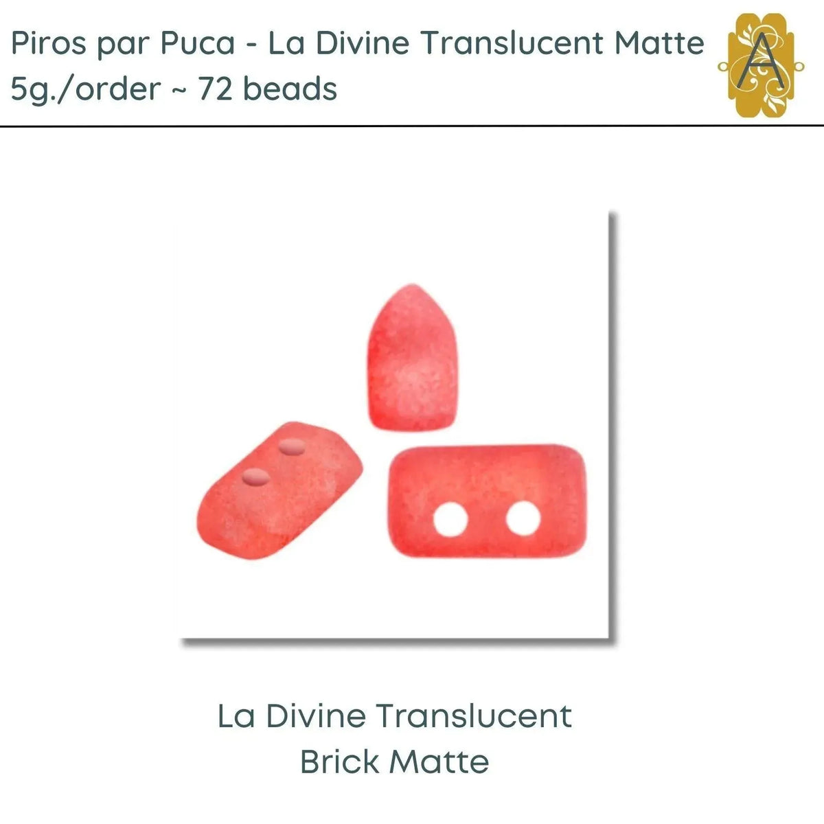 Piros par Puca, 5g, La Divine Translucent Matte Collection, 8 colors - The Argus Collection