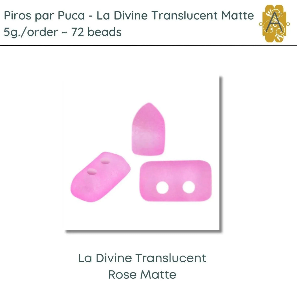 Piros par Puca, 5g, La Divine Translucent Matte Collection, 8 colors - The Argus Collection