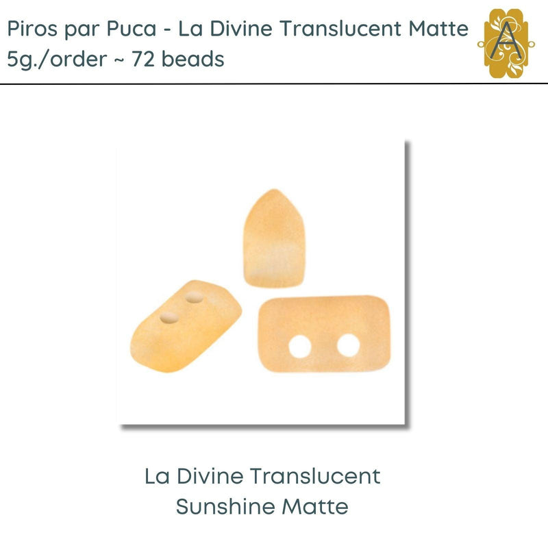 Piros par Puca, 5g, La Divine Translucent Matte Collection, 8 colors - The Argus Collection