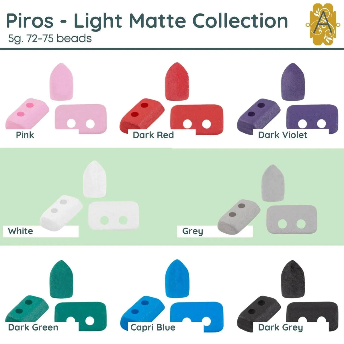 Piros par Puca 5g Light Matte Collection, 8 Colors - The Argus Collection