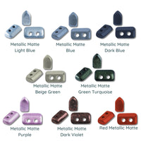 Piros Beads par Puca, Metallic Matte, 5g & 20g