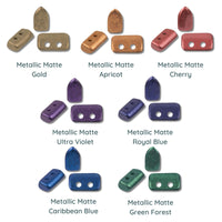 Piros Beads par Puca, New Metallic Matte, 5g & 20g