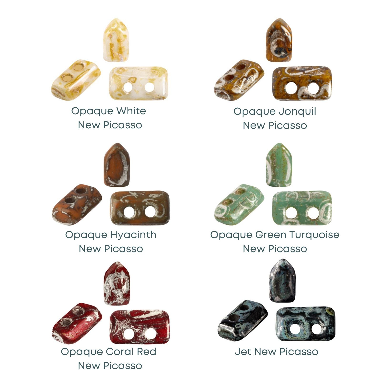 Piros Beads par Puca, New Picasso, 5g & 20g